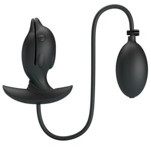 Plug anal gonflable vibrant en silicone - Plaisir sur-mesure