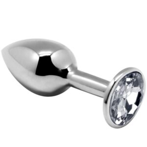 Plug Anal Métallique avec Diamant – Pour une Initiation Sensuelle