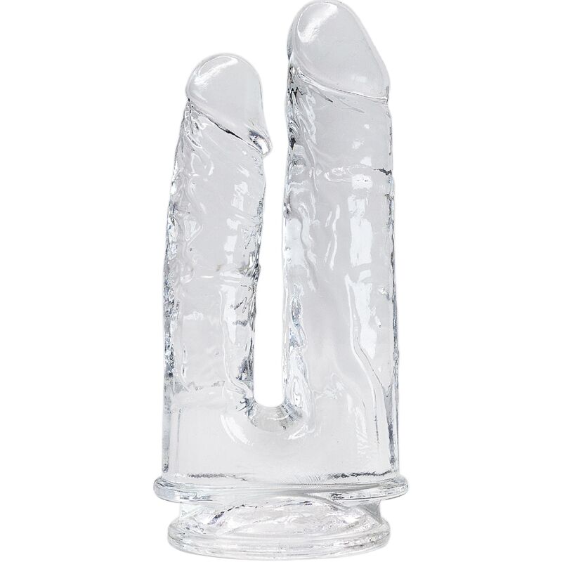 <strong>Double gode réaliste transparent</strong> Imperium – Plaisir à deux, sensations décuplées