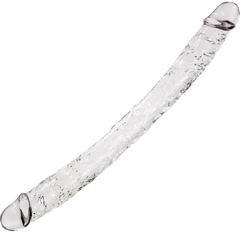 Double gode réaliste transparent Supreme – Plaisir visuel et sensations intenses