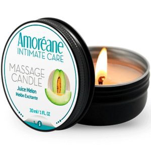 Bougie de massage sensuelle au jus de melon