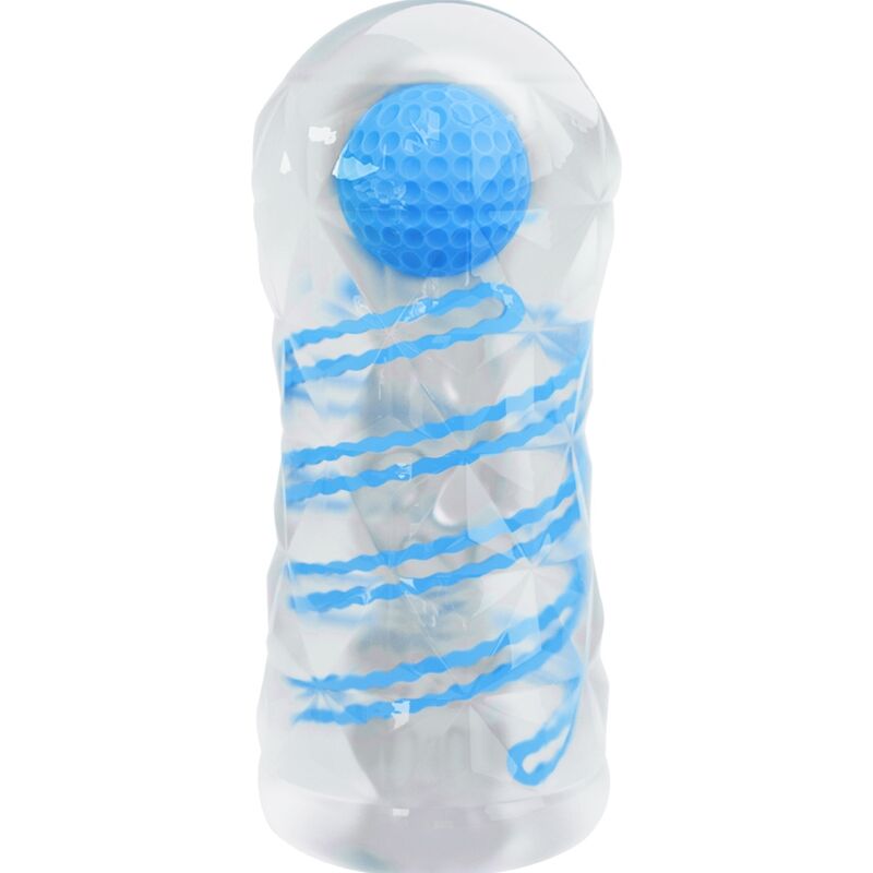 Masturbateur homme réutilisable à spirales rotatives
