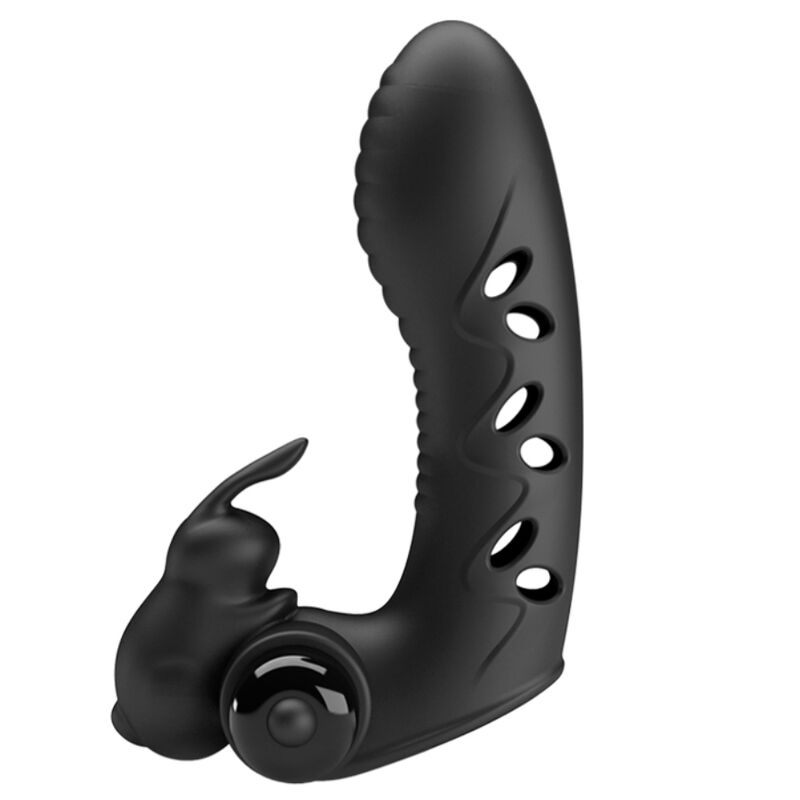 Stimulateur de doigt lapin vibrant en silicone haute qualité
