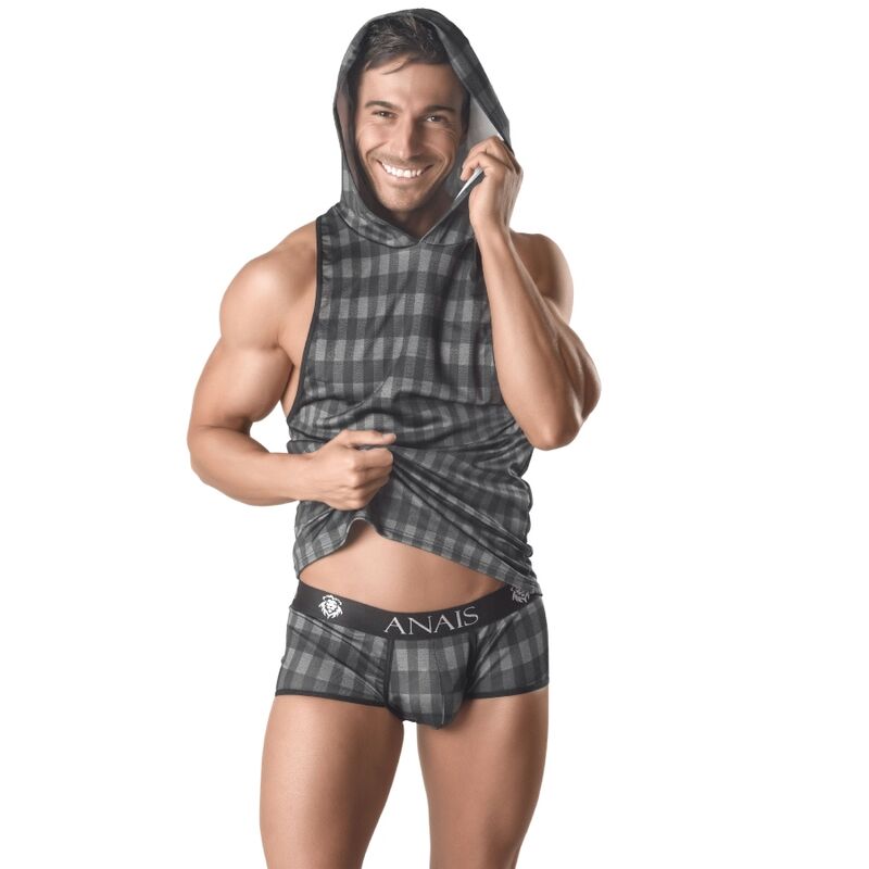 Débardeur sexy à capuche gris ÉGIDE – Anais Apparel