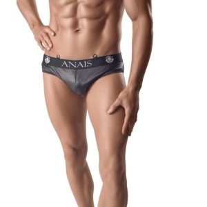 <strong>Short en cuir et mesh noir pour homme</strong> – Séduction audacieuse signée Anais