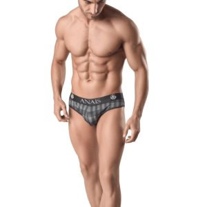 Slip sexy homme à carreaux gris – Élégance virile signée Anais
