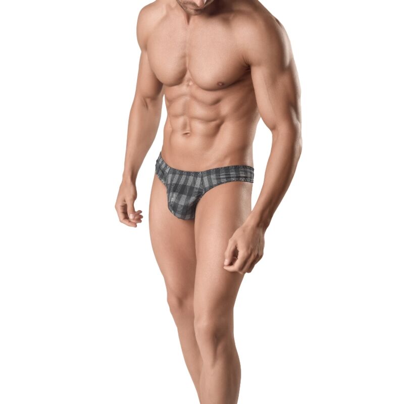 String homme sexy à carreaux gris - ÉGIDE par Anaïs