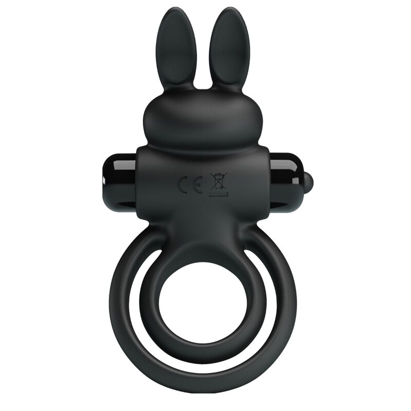 Anneau pénien vibrant lapin en silicone pour érections intenses