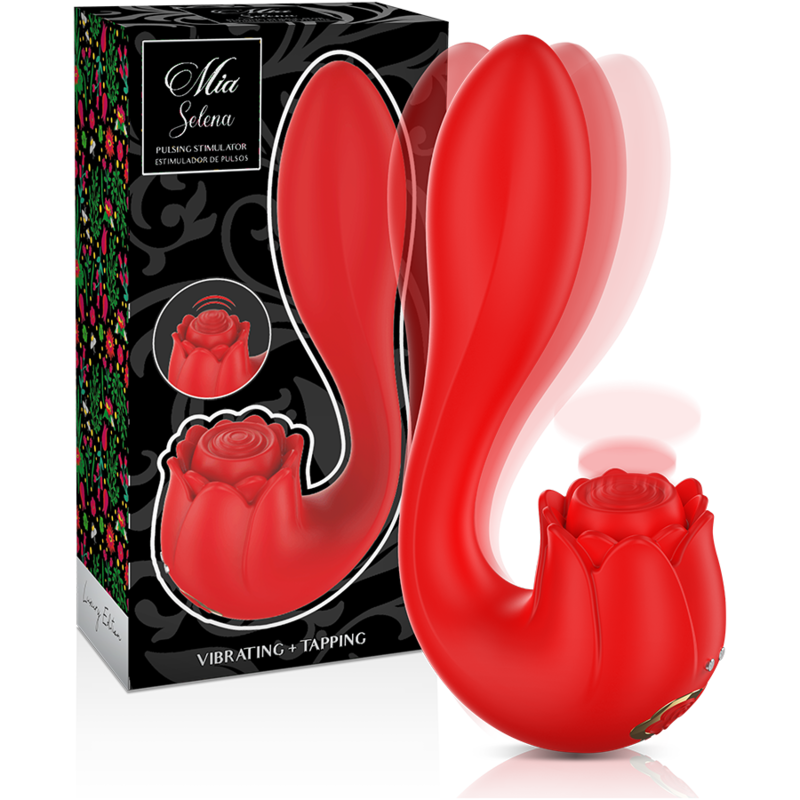 Stimulateur intime en forme de rose - Vibrations et pulsations envoûtantes