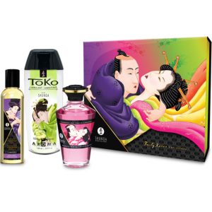 Coffret Sensuel Shunga : Huile, Chauffante & Lubrifiant