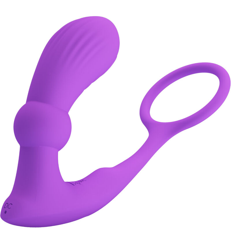 Anneau pénien avec plug anal vibrant télécommandé - Plaisir ultime