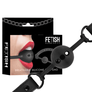 Bâillon-balle respirant en silicone FETISH SUBMISSIVE