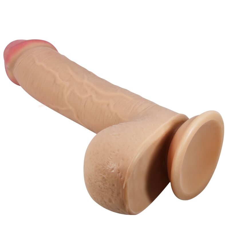 Gode réaliste à peau coulissante avec ventouse – Pretty Love