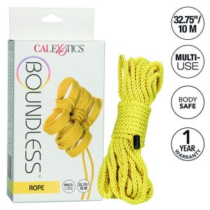 <strong>Corde BDSM jaune 10M</strong> – Quand l’art du lien devient passion
