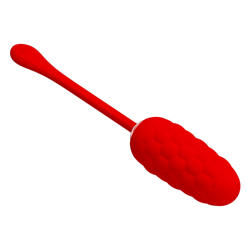 Œuf vibrant en silicone rouge Pretty Love – 12 fonctions de plaisir