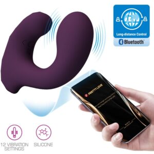Vibromasseur pour couple double stimulation clitoris et point G