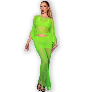 Ensemble lingerie 3 pièces sexy et élégant CHILIROSE CR 4666