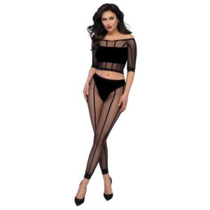 Ensemble sans couture femme noir - Confort et séduction