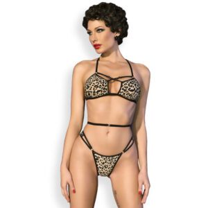 Bikini sexy réglable léopard pour une allure féline irrésistible