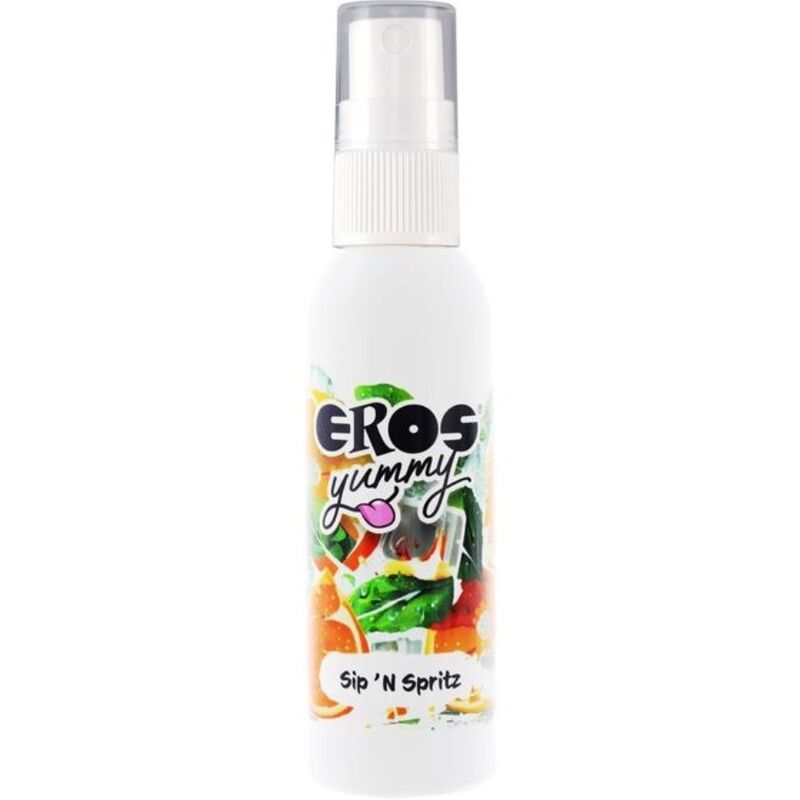 Spray corporel comestible Eros Yummy myrtille – plaisir gourmand sur la peau