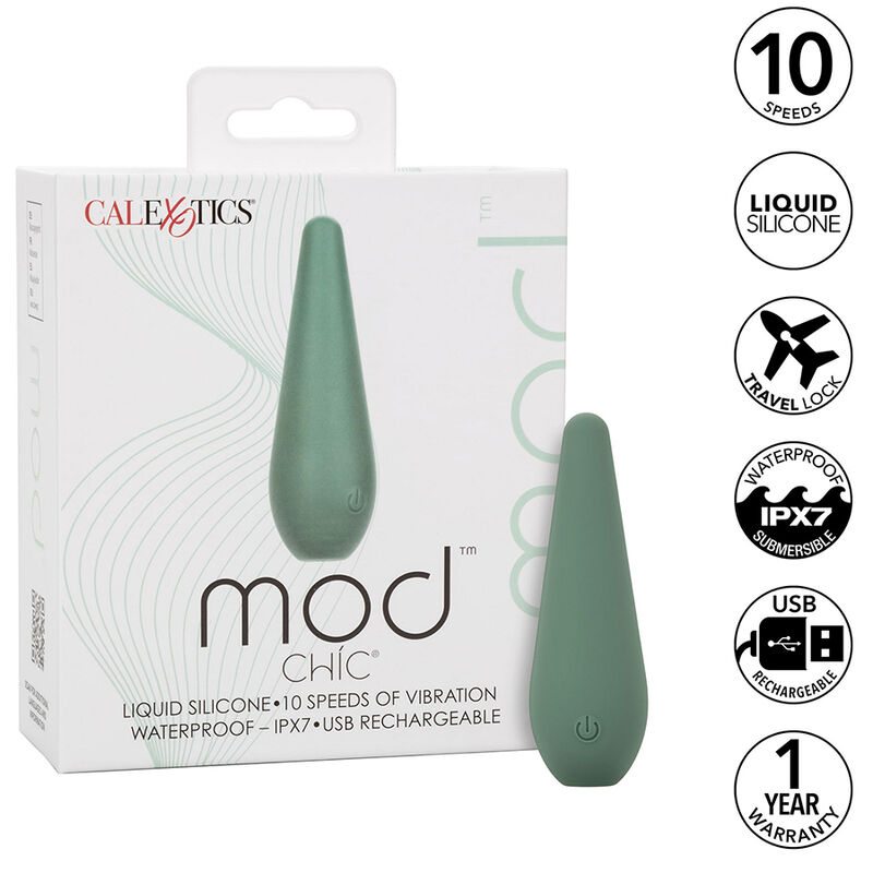 Mod Chíc : Masseur intime en silicone liquide étanche