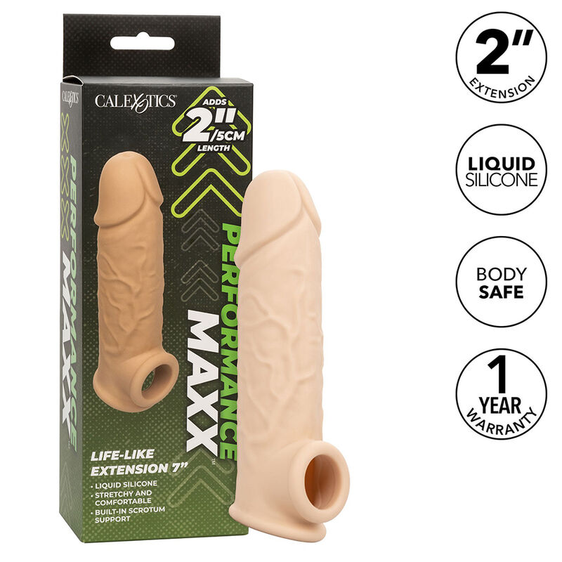 Rallonge pénienne réaliste Performance Maxx pour un plaisir prolongé