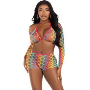 Ensemble lingerie arc-en-ciel trois pièces – Ose ta lumière intérieure
