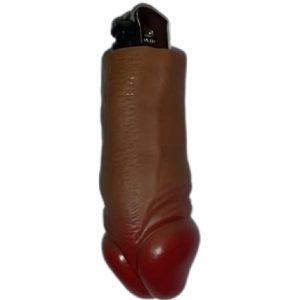 Briquet pénis mulâtre – Accessoire érotique et festif