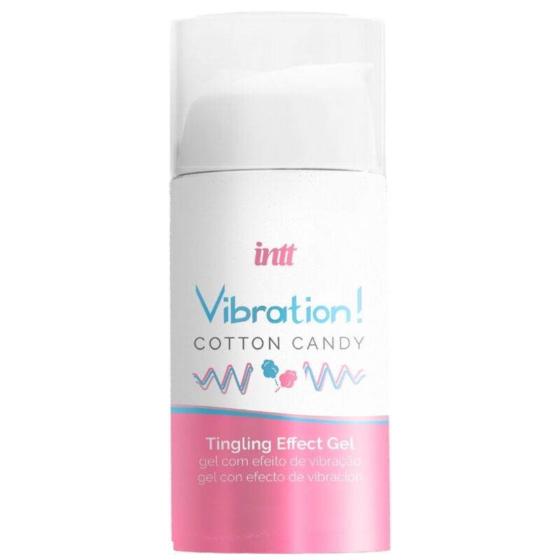Gel intime vibrant au goût barbe à papa pour sensations intenses