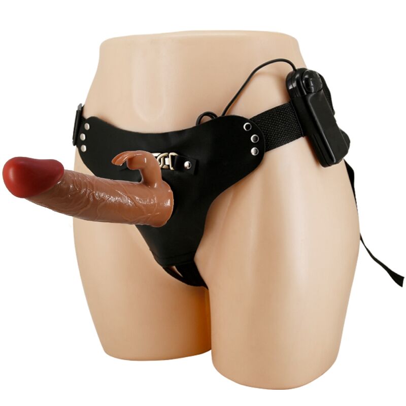 <strong>Gode-ceinture vibrant</strong> avec harnais – PRETTY LOVE Rabbit