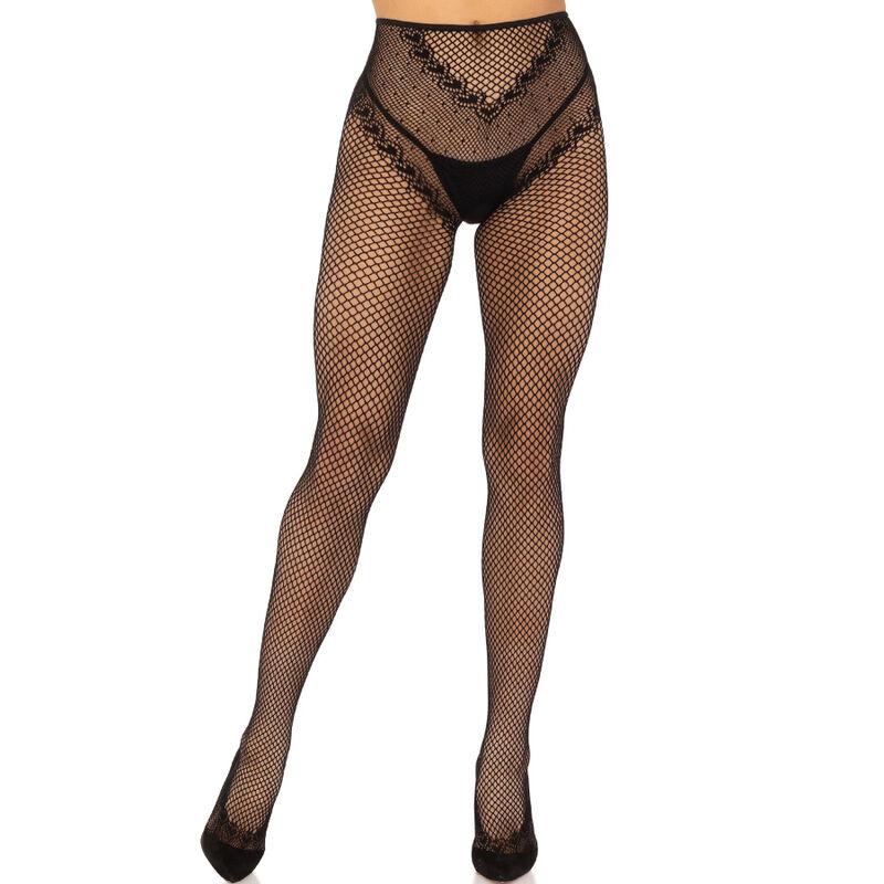 Bas résille sans entrejambe avec laçage – sensualité chic
