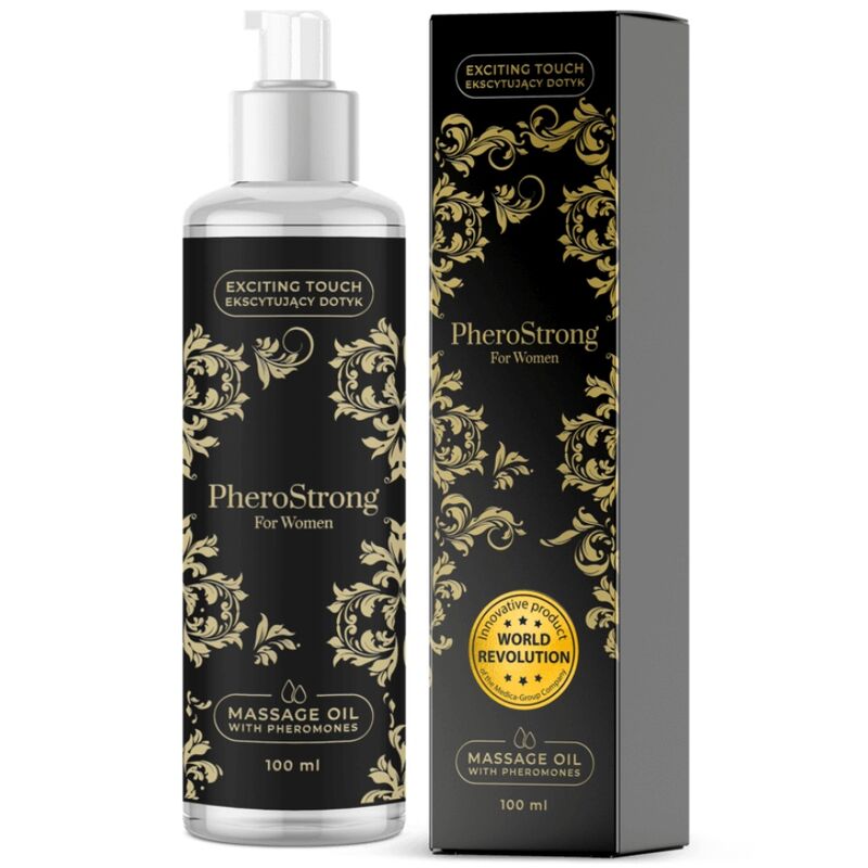 Huile de massage femme aux phéromones excitantes – PheroStrong