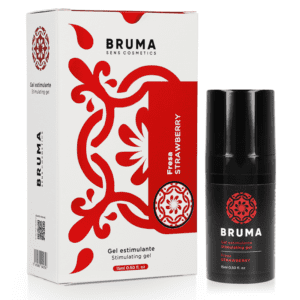 Gel stimulant saveur fraise BRUMA pour moments intimes