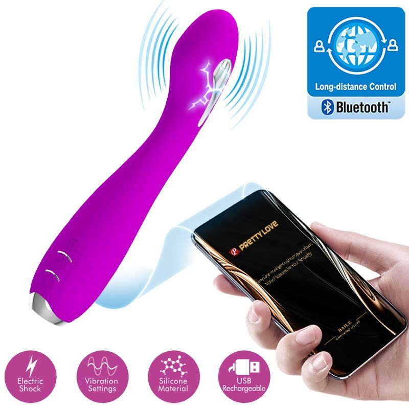 Vibrateur à choc électrique contrôlé par APP – Pretty Love