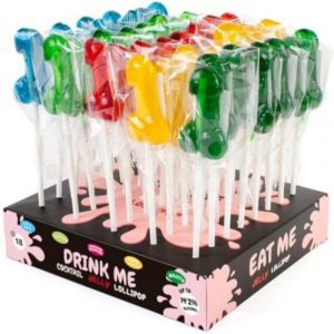 Sucettes érotiques en forme de pénis - Présentoir 40 pièces