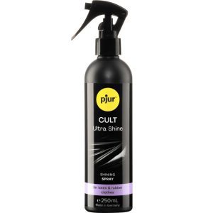 Spray brillance latex Pjur CULT Ultra Shine pour vêtements sexy