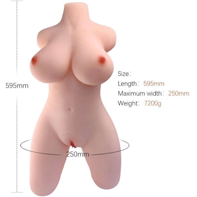 Poupée gonflable torse féminin Armony - sensualité grandeur nature