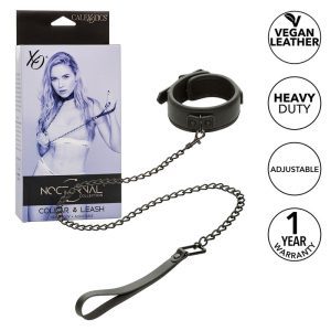 Collier et laisse BDSM élégants – Collection Nocturnal