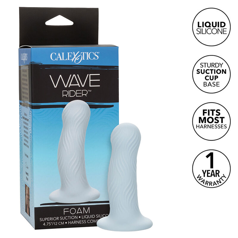 Sonde anale Wave Rider Foam – Plaisir ondulé en silicone doux
