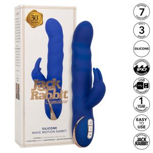 Plonge dans le plaisir avec le Jack Rabbit Signature Silicone Wave Motion