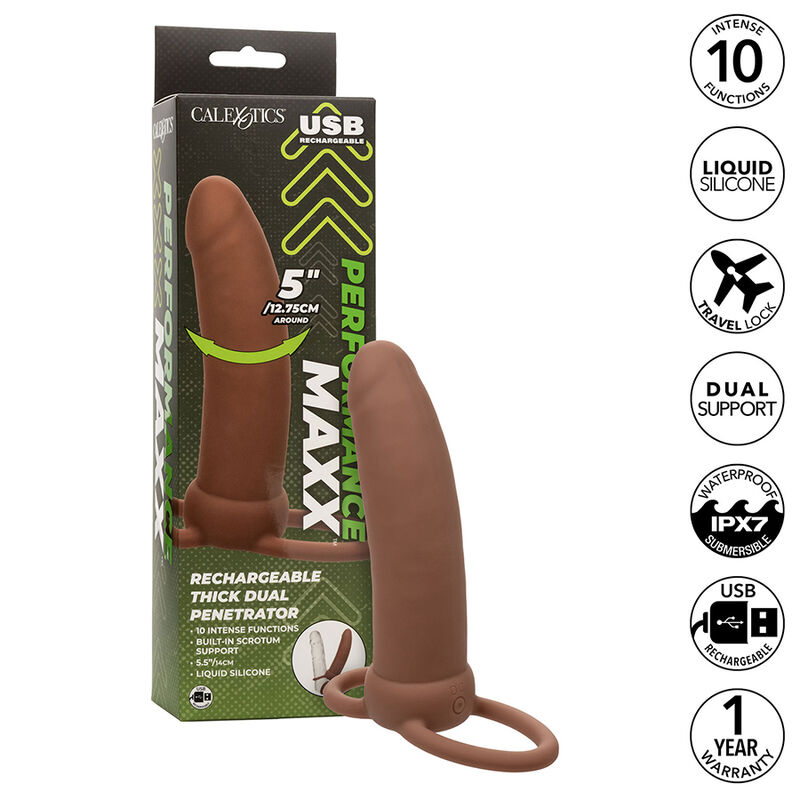 Pénétrateur double épais rechargeable Performance Maxx - Maximise ton plaisir