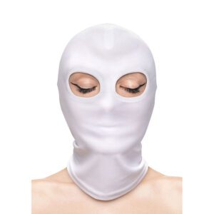 Capuche Sexy Blanc Eye Hood Fetish - Nylon Doux et Sensuel