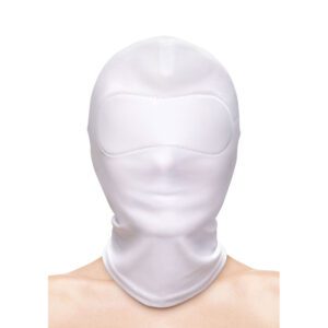Cagoule fermée blanche Fetish Fashion - Jeu sensoriel intense
