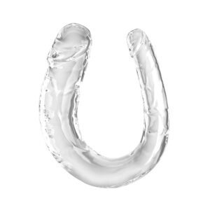 Double gode réaliste King Cock Clear pour sensations intenses