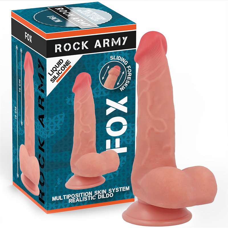 <strong>Gode réaliste en silicone Liquid Silicone Fox</strong> – Sensation ultra-naturelle et plaisir mains libres