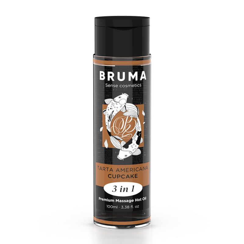 Huile de massage chauffante goût cupcake BRUMA – Sensation gourmande et intime