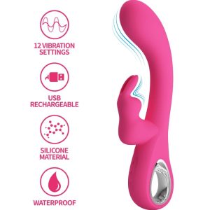 Vibromasseur point G et clitoris JOLI AMOUR – 12 vibrations intenses