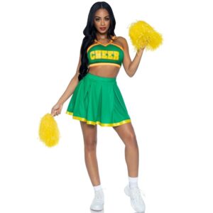 Costume de Pom-Pom Girl Vert : séduisante et festive