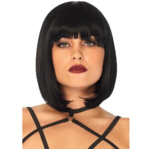 Perruque coupe Bob noire naturelle – Élégance instantanée