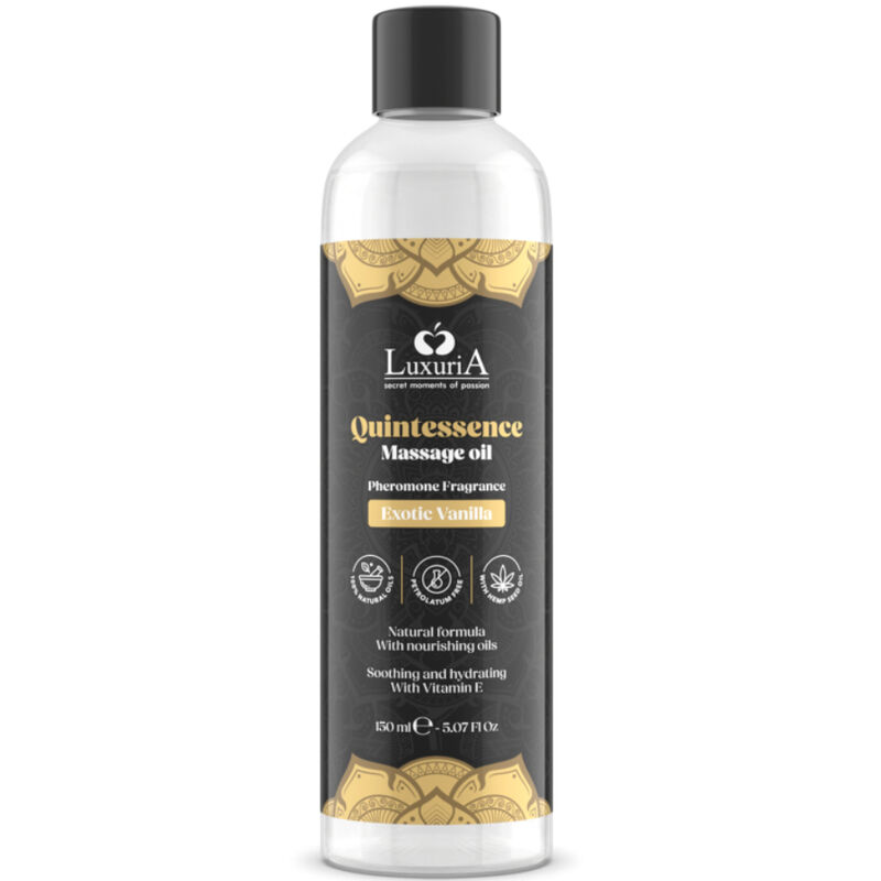 Huile de massage naturelle sensuelle à la vanille exotique
